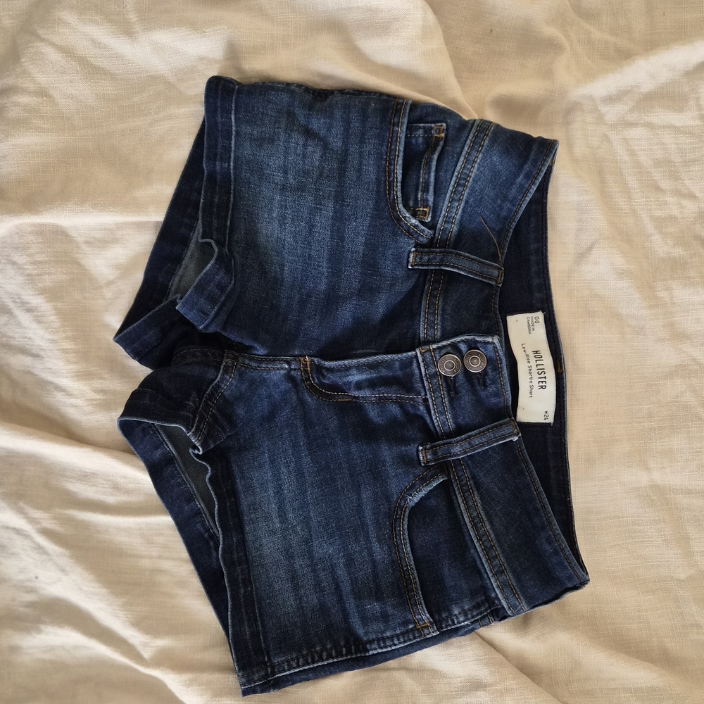 Hollister Dark Blue Jean Shorts